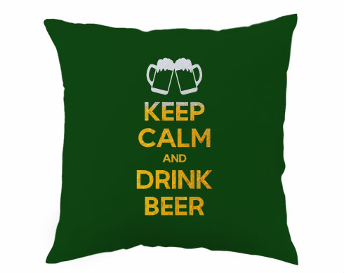 Polštář Keep calm and drink beer