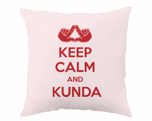Polštář Keep calm and Kunda