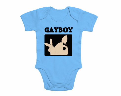 Dětské body krátký rukáv premium Gayboy