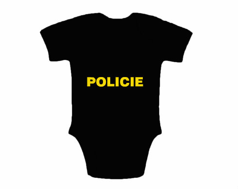 Dětské body krátký rukáv premium Policie