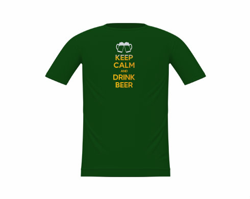 Dětské tričko Keep calm and drink beer