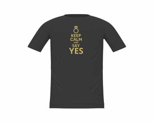Dětské tričko Keep calm and say YES
