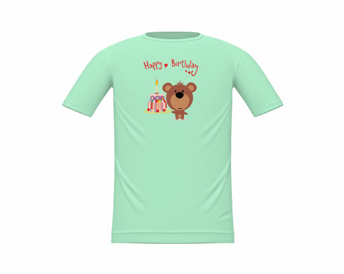 Dětské tričko Happy Birthday Bear