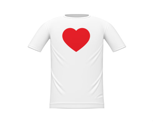 Dětské tričko Jednoduché srdce