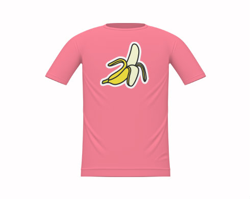 Dětské tričko Banán samolepka