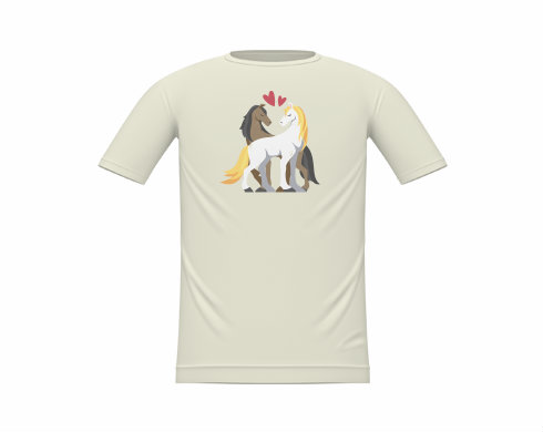 Dětské tričko Zamilovaní koně
