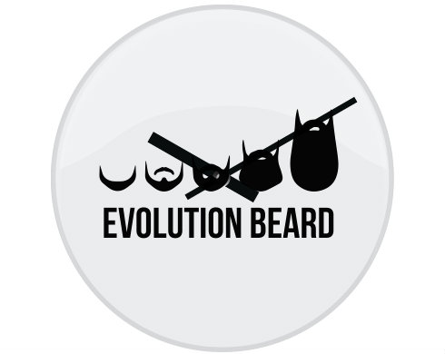 Hodiny skleněné Evolution beard