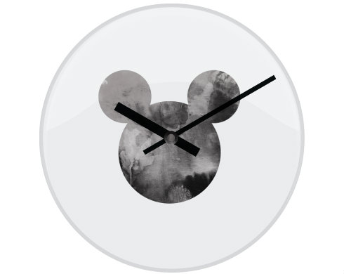Hodiny skleněné Mickey Mouse
