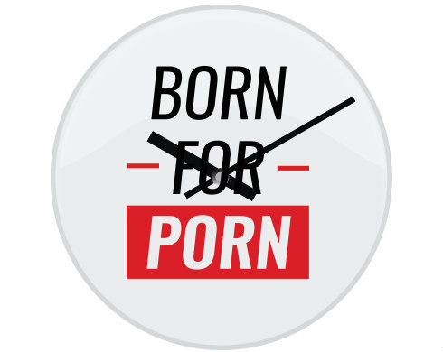 Hodiny skleněné Born for porn