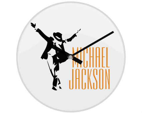Hodiny skleněné Michael Jackson