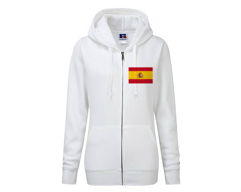 Dámská mikina na zip Španělská vlajka