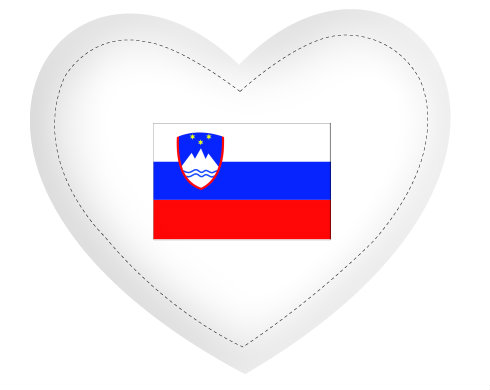 Polštář Srdce Slovinsko
