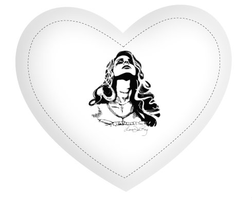 Polštář Srdce Lana Del Rey