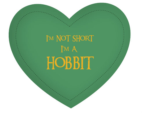 Polštář Srdce I'm Hobbit