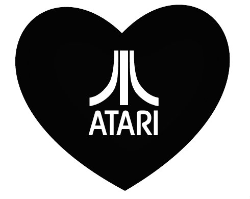 Polštář Srdce Atari