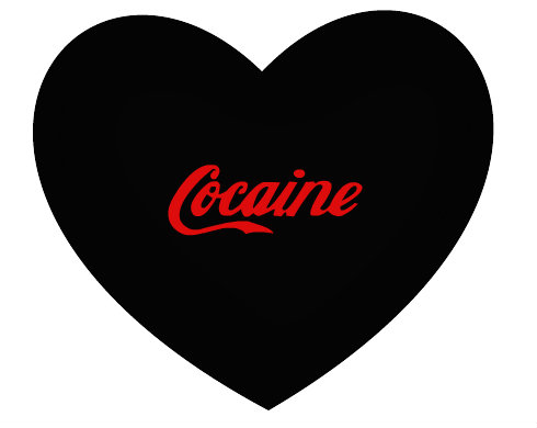 Polštář Srdce Cocaine