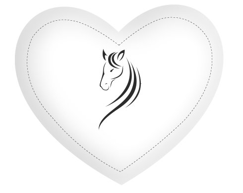 Polštář Srdce Znak koně
