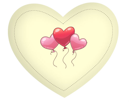 Polštář Srdce heart balloon