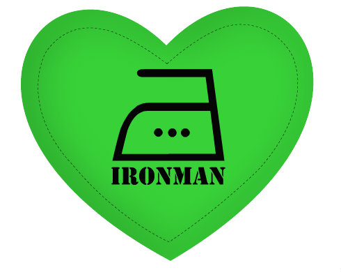 Polštář Srdce Ironman