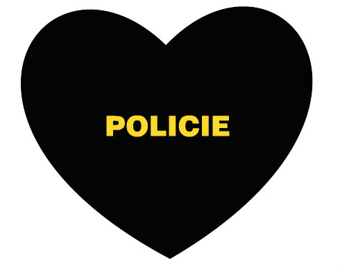 Polštář Srdce Policie