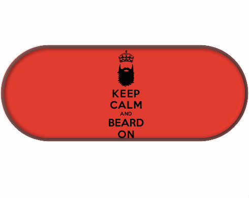 Penál Keep calm beard