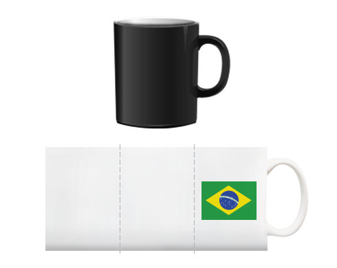 Magický hrnek Brazilská vlajka