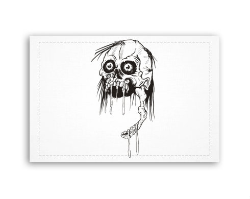Fotoobraz 60x40 cm malý Halloween Skull