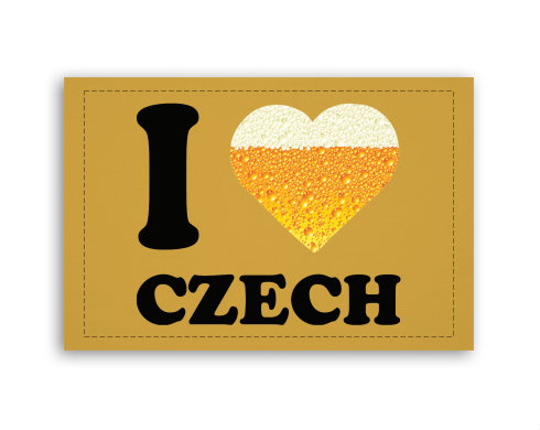 Fotoobraz 60x40 cm malý I love czech beer