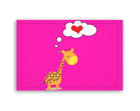 Fotoobraz 60x40 cm malý Zamilovaná žirafa