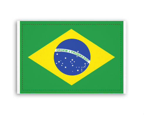 Fotoobraz 60x40 cm malý Brazilská vlajka