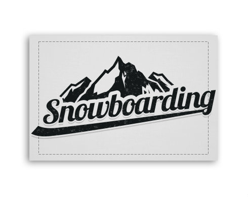 Fotoobraz 60x40 cm malý Snowboarding