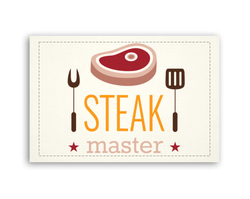 Fotoobraz 60x40 cm malý Steak master