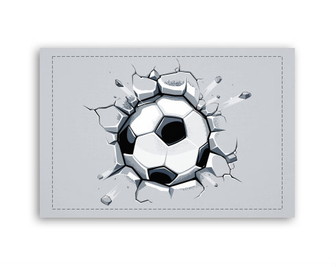 Fotoobraz 60x40 cm malý Fotbalový míč