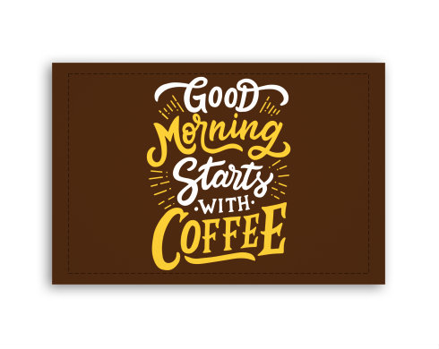 Fotoobraz 60x40 cm malý Good morning starts with coffee