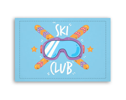 Fotoobraz 60x40 cm malý Ski club