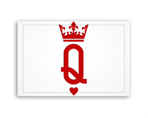 Fotoobraz 60x40 cm malý Q as queen