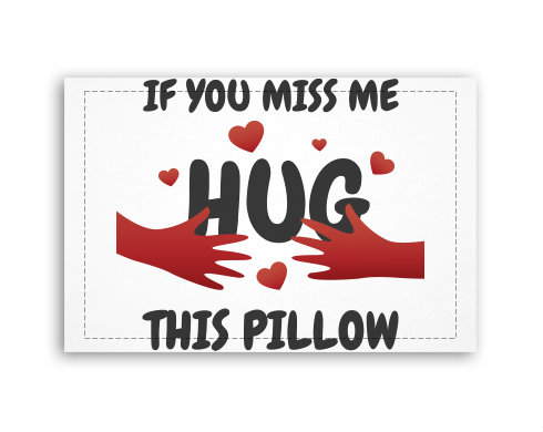 Fotoobraz 60x40 cm malý Hug this pillow