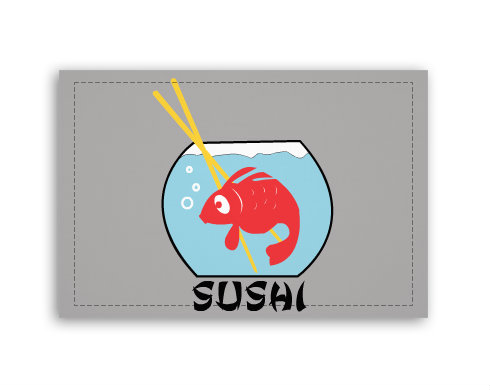 Fotoobraz 90x60 cm střední Sushi