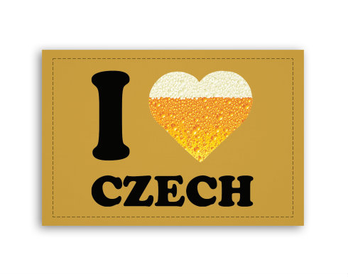 Fotoobraz 90x60 cm střední I love czech beer