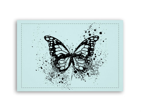 Fotoobraz 90x60 cm střední Motýl grunge