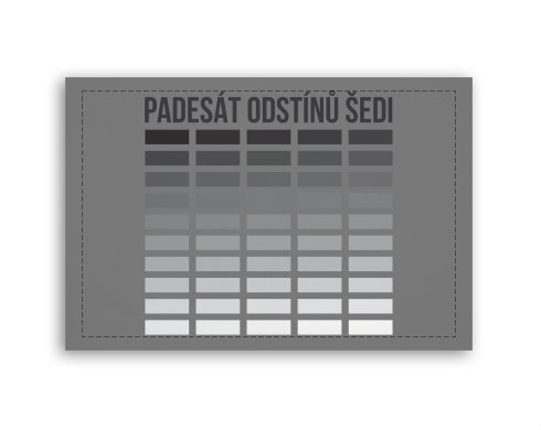 Fotoobraz 90x60 cm střední Padesát odstínů šedi