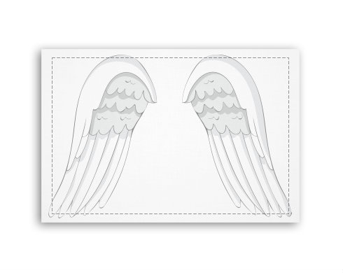 Fotoobraz 90x60 cm střední Andělská křídla