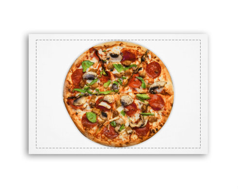 Fotoobraz 90x60 cm střední pizza