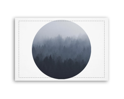 Fotoobraz 90x60 cm střední Forest in the fog