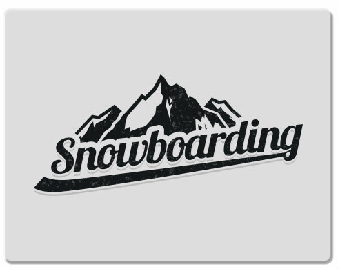 Podložka pod myš Snowboarding
