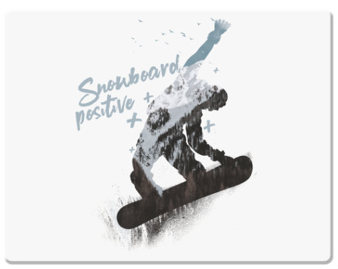 Podložka pod myš Snowboard positive