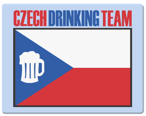 Podložka pod myš Czech drinking team
