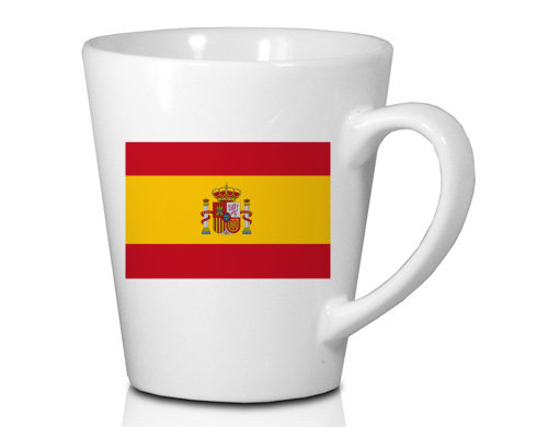Hrnek Latte 325ml Španělská vlajka