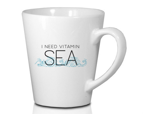 Hrnek Latte 325ml I need vitamin sea