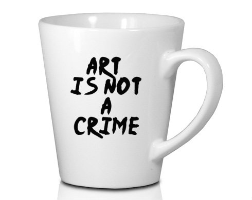 Hrnek Latte 325ml Art is not a crime